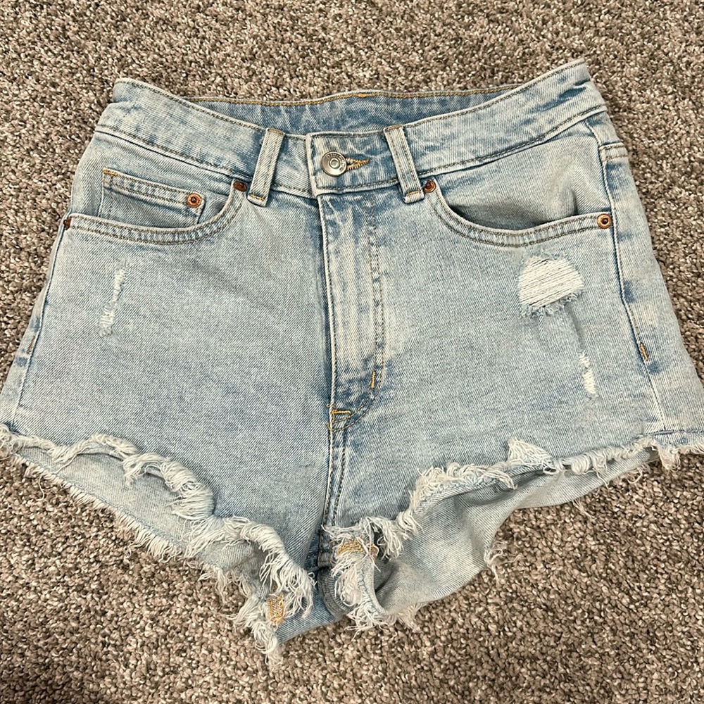 Denim shorts